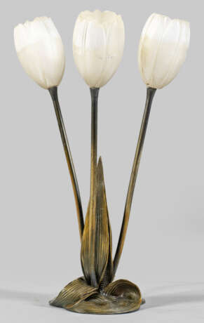 Tulpen-Tischlampe von Albert Cheuret - Foto 1