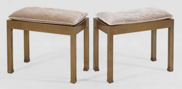 Paar Design-Sitzbänke "Gong" von Romeo Sozzi