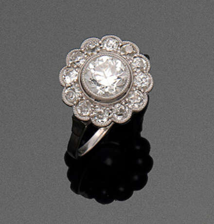 Feiner Jugendstil-Diamantring - photo 1