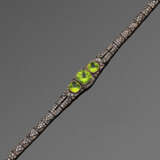 Peridot-Diamant-Armband im Art Deco-Stil in Ajour - photo 1