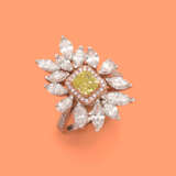 Glamouröser Fancy Canarian-Yellow-Diamantring - photo 1