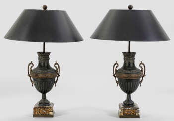 Paar Tischlampen im Louis XVI-Stil