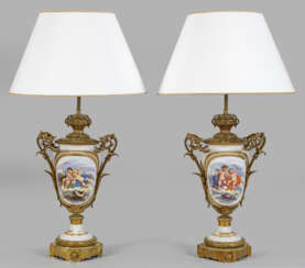 Paar Louis XVI- Tischlampen