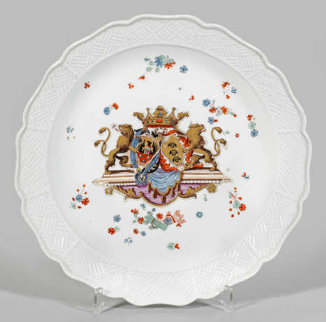 Große Platte mit dem Wappen des Reichsgrafen von Sulkowski - Foto 1