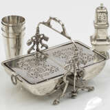Viktorianische Gebäckbox, Paar Silberstreuer, Becher - Foto 1