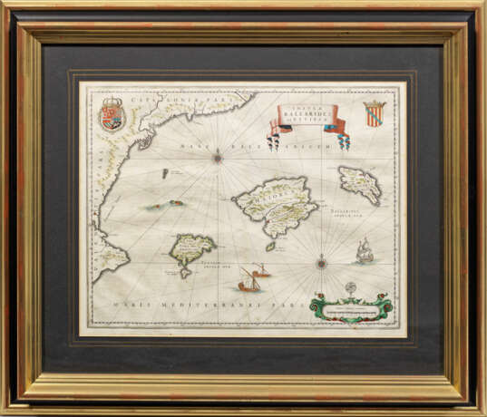 Karte der Balearen "Insulae Balerides et Pytisuae" - Foto 1