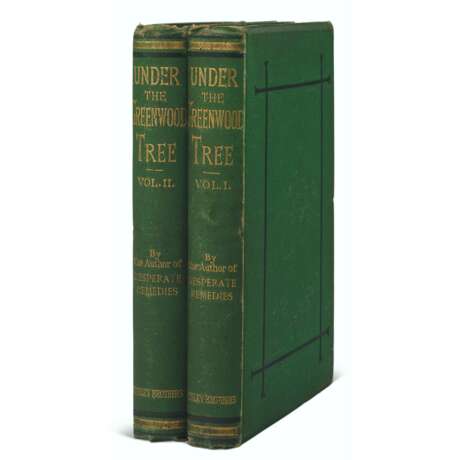 [HARDY, Thomas (1840-1928)]. Under the Greenwood Tree A Rural Painting of the Dutch School. London: Tinsley Brothers, 1872. - Foto 1