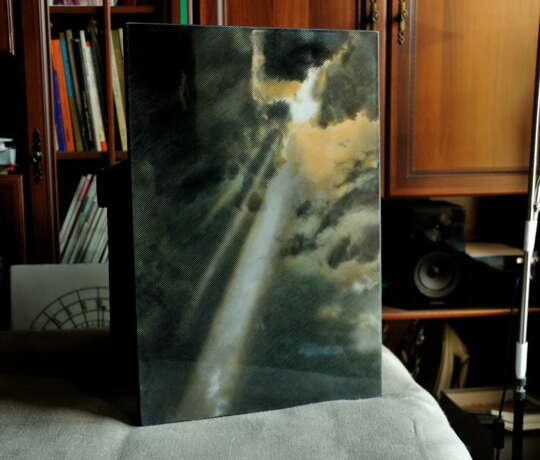 Painting “a ray in the gloomy haze”, Epoxy, Acrylic paint, Contemporary realism, мистический реализм, Russia, 2021 - photo 3