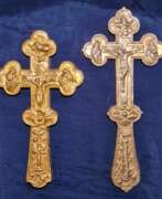 Moulage. Une paire de croix d&#39;autel. Baroque. 18c