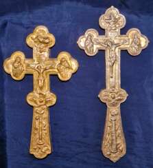 A pair of altar crosses. Baroque. 18c