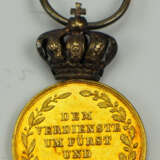 Bayern: Civil-Verdienst-Medaille, in Gold Miniatur. - Foto 3