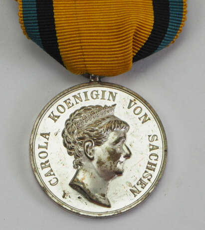 Sachsen: Silberne Carola-Medaille, 1. Typ (1892-1915). - photo 1