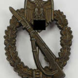 Infanterie Sturmabzeichen, in Bronze - AS im Dreieck. - фото 1