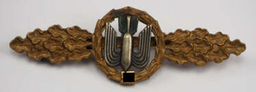 Frontflugspange, für Kampf- und Sturzkampfflieger, in Bronze.