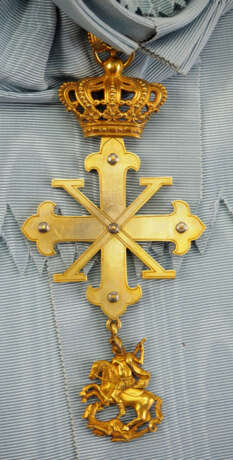 Parma: Heiliger Militärischer Konstantinischer Ritterorden vom heiligen Georg, Senatoren Großkreuz mit Bruststern, im Etui. - фото 4