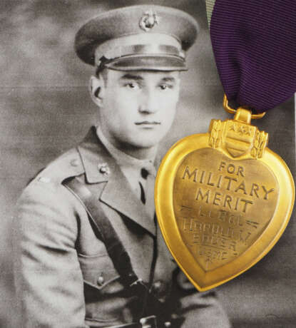 USA: Purple Heart - Lt. Col. Harold W. Bauer, U.S.M.C. - photo 1