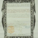 Spanien: Orden Karls III., Komturkreuz Urkunde für den Bürgermeister von Malaga. - photo 1