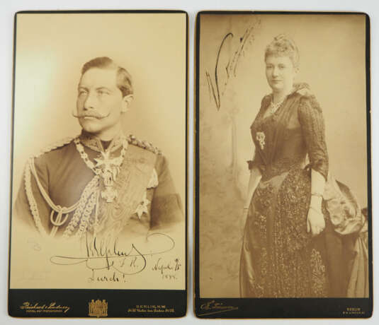 Preussen: Wilhelm II. von und Victoria von. - photo 1