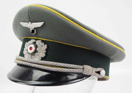 Wehrmacht: Schirmmütze für einen Oberleutnant der Gebirgs-Nachrichten-Abteilung 54. - Foto 1