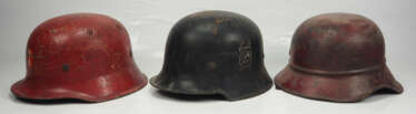 3. Reich: Stahlhelm - 3 Exemplare.