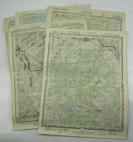 Wehrmacht: Landkarten Russland 1942/43 - 20 Exemplare. - Foto 1