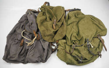 Wehrmacht / Luftwaffe: Rucksack - 3 Exemplare.