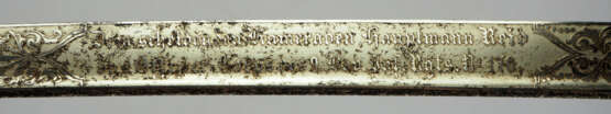 Baden: Offizierssäbel M1856 mit Widmungsklinge für den scheidenden Hauptmann - 9. Bad. Inf. Rgts. No 170. - photo 1