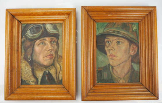 Porträt eines Brüderpaares - Flieger / Afrikakorps. - photo 1