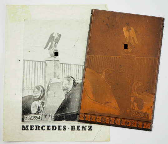 Mercedes Benz: Druckstock mit Handzettel. - photo 1