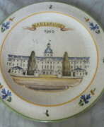 Германия. Schloss Karlsruhe Keramik Wandteller