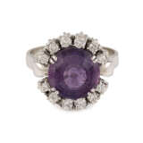 AMETHYST-RING MIT BRILLANTBESATZ - photo 1