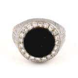 DIAMANT-RING MIT ONYX - photo 1