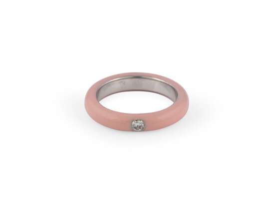 EMAILLE-RING MIT BRILLANT - Foto 1