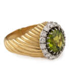 PERIDOT-RING MIT DIAMANTBESATZ - photo 2