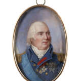 SEHR FEINE PORTRÄT-MINIATUR: LUDWIG XVIII., KÖNIG VON FRANKREICH UND NAVARRA (1755-1824 - фото 1