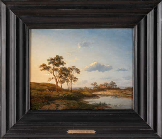 HENDRIK KRUSEMAN VAN ELTEN, SOMMERLICHE FLUSSLANDSCHAFT - Foto 2