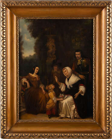 FRANZÖSISCH (?), FAMILIE IN HISTORISCHEN GEWÄNDERN - фото 2