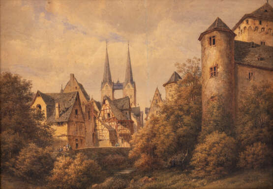 JOSEPH LAURENT PELLETIER, STADT MIT BURG UND KATHEDRALE - фото 1