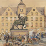 HANNS HERKENDELL, DÜSSELDORFER MARKTPLATZ MIT JAN WELLEM DENKMAL - photo 1