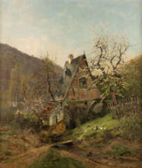 HEINRICH HARTUNG, MÜHLE IM FRÜHLING