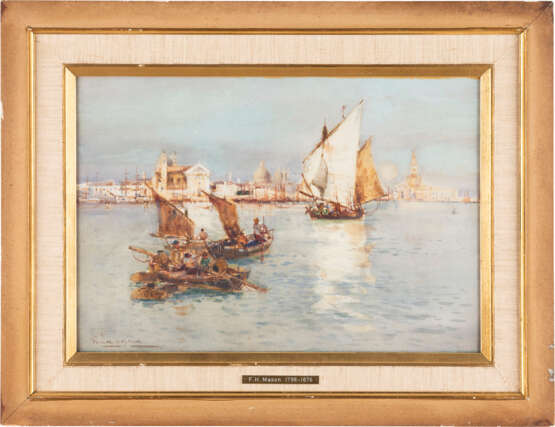 FRANK HENRY MASON, BOOTE IN DER LAGUNE VOR VENEDIG - photo 2