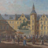 MAX ZANDER, DÜSSELDORFER MARKTPLATZ MIT REITERDENKMAL - фото 1