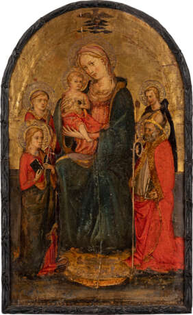 NORDITALIENISCHE SCHULE, MADONNA MIT KIND, DEM HEILIGEN SEBASTIAN UND FRANZISKUS SOWIE DEM HEILGEN JOHANNES UND EINEM BISCHOF - photo 1