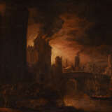CLAES JANSZ. VAN DER WILLIGEN, BRENNENDES TROYA (UM 1660/1665) - Foto 1