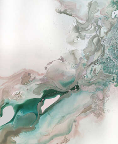Design Painting “Mint candy”, пластиковая панель, Acrylic, Abstractionism, Russia, 2021 - photo 2