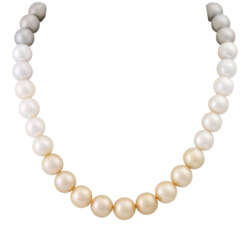 Außergewöhnliche Perlenkette im Farbverlauf, 
