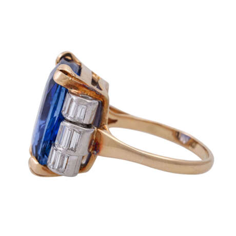 Ring mit außergewöhnlich schönem Ceylon-Saphir von 18,20 ct, - Foto 8