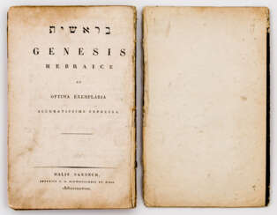 Genesis, hebräisches Buch, 87 S.