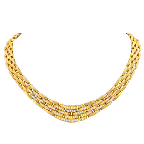 Collier mit 174 Brillanten zusammen ca. 2,5 ct, - photo 1