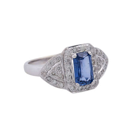 Ring mit Saphir ca. 2 ct, - Foto 1